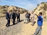 بازدید معاون فرماندار قدس از گذرگاه هم سطح با ریل راه آهن مجاور روستای زرنان 