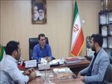 دیدار دهیار روستای هفت جوی با رئیس اداره ورزش و جوانان شهرستان قدس 