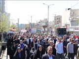 برگزاری راهپیمایی روز جهانی قدس در شهرستان قدس