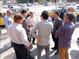 بازدید معاون فرماندار قدس از ایستگاه‌های تاکسی سطح شهرستان