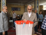فرماندار قدس با حضور در شعبه ۱۰۹ رای خود را به صندوق انداخت