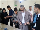 بازدید رئیس حوزه انتخابیه قدس از شعبات اخذ رای در شهرستان