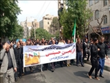 برگزاری مراسم پیاده‌روی جاماندگان اربعین حسینی در شهرستان قدس