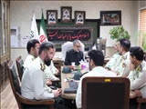دیدار فرمانده انتظامی شهرستان با فرماندار قدس