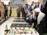 برگزاری آئین غبارروبی و عطر افشانی گلزار مطهر شهدای شهرستان قدس