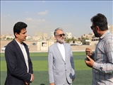 بازدید فرماندار قدس از زمین چمن ۳ هزار متری پارک شهدای ولیعصر(عج)