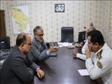 دیدار فرماندار قدس با رئیس پلیس راهور شهرستان