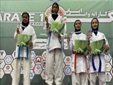 کسب مدالهای رنگارنگ دختران کاراته کا شهرقدسی در رقابتهای کاراته وان دختران کشور
