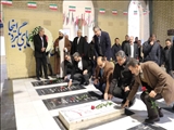 برگزاری آئین غبارروبی و عطر افشانی گلزار مطهر شهدای شهرستان قدس