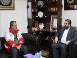 دیدار رئیس جمعیت هلال احمر شهرستان با سرپرست فرمانداری قدس