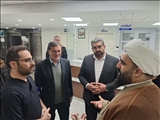 بازدید شبانه فرماندار قدس، نماینده مجلس و امام جمعه از بیمارستان شهید سلیمانی