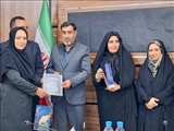 تجلیل مدیرکل ورزش استان تهران از معاون امور بانوان اداره ورزش و جوانان شهرستان قدس