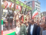 تشییع پیکر شهید محمد دکامئی در شهرستان قدس با حضور گسترده مردم انقلابی