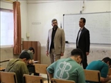 بازدید فرماندار قدس از روند برگزاری کنکور سراسری / رقابت ۳۰۰۰ نفر در یازده حوزه شهرستان