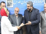 تجلیل از بانوی تکواندوکار شهرقدسی دارنده دو مدال نقره المپیک دانش آموزی در صربستان