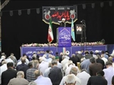نماز عبادی‌سیاسی جمعه در شهرستان قدس با حضور پرشور مردم برگزار شد
