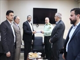 دیدار فرماندار قدس و هیأت همراه با فرمانده انتظامی به مناسبت هفته نیروی انتظامی