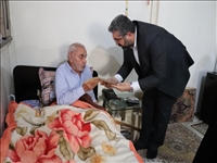 دیدار فرماندار قدس با پدر شهید غفارعلی نوروزی در آستانه روز پدر