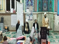 حضور فرماندار و امام جمعه قدس در میان معتکفین