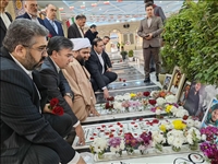 ادای احترام به مقام شامخ شهدا با حضور معاون استاندار تهران در شهرستان قدس