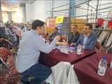 هفته دولت ۱۴۰۵/ برگزاری میز خدمت اداره ورزش و جوانان شهرستان قدس در مصلی