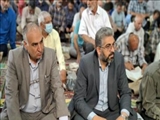 برگزاری نماز عبادی سیاسی جمعه شهرستان قدس با حضور فرماندار