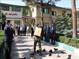 اجرای نمایش خیابانی " سلام سردار "  در فرمانداری شهرستان قدس