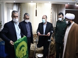 دیدار فرماندار  قدس با جانبازان دفاع مقدس شهر قدسی
