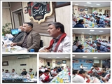 برگزاری مراسم ضیافت افطاری و تجلیل از اعضای  داوطلب جمعیت هلال احمر شهرستان قدس