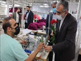 تجلیل فرماندار و امام جمعه شهرستان قدس از کارگران شرکت تولیدی پوشاک چنریس به مناسبت روز جهانی کارگر   