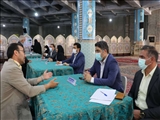 میز خدمت در نماز جمعه شهرقدس برپا شد