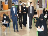 بازدید معاون آموزش متوسطه اداره کل از حوزه های آزمون کارشناسی ارشد 1401