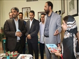 دیدار مدیر کل آموزش و پرورش شهرستانهای استان تهران به همراه مدیر آموزش و پرورش شهرستان قدس با فاطمه حبیبی، نویسنده 12 ساله شهرقدسی<br/>
