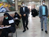 ازدید مدیر آموزش و پرورش  شهرستان قدس از حوزه های برگزاری آزمون ورودی پایه دهم مدارس نمونه دولتی