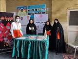 استقرار میزخدمت بهزیستی شهرستان قدس در مصلی نماز جمعه