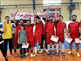 اختتامیه مسابقات فوتسال یادواره شهدای جواد آباد در شهرستان قدس