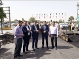 نظارت میدانی مسئولان ارشد مدیریت شهری بر روند اجرای عملیات آسفالت معابر