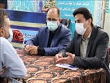 برپایی میز خدمت ادارات شهرستان قدس در مصلی نماز جمعه 