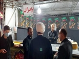 بازدید امام جمعه و معاونت سیاسی، امنیتی و اجتماعی فرمانداری قدس از هیئات مذهبی عزاداری شهرستان