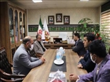 دیدار فرماندار قدس با رئیس آموزش و پرورش شهرستان