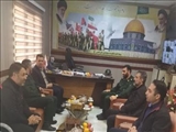  دیدار سرپرست اداره ورزش با فرمانده ناحیه مقاومت بسیج  شهرستان قدس