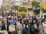 برگزاری راهپیمایی مردم ولایتمدار شهرستان قدس در پی محکومیت اهانت یک نشریه فرانسوی