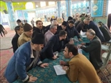 برپایی میز خدمت ادارات با حضور معاونين فرماندار قدس