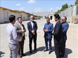 بازدید فرماندار قدس از واحد توزیع دارو در شهرستان