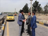 بازدید معاون فرماندار قدس از  پروژه اتصال کمربندی چیتگر به بلوار زیتون