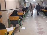 بازدید مدیر آموزش و پرورش شهرستان قدس از حوزه های آزمون ورودی مدارس استعدادهای درخشان
