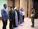 آیین تکریم و معارفه شماری از فرماندهان بسیج شهرستان قدس