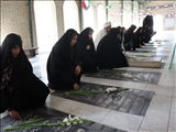 برگزاری آئین غبارروبی مزار مطهر شهدای شهرستان قدس 