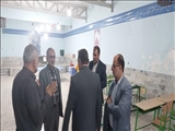 بررسی روند آماده‌سازی میز خدمت و رزمایش جهادی توسط فرماندار قدس 