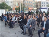 برگزاری مراسم اهتزاز پرچم عزای حسینی در شهرستان قدس 